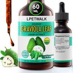 2 Fl Oz Graviola Leaf Extract Liquid (Soursop) - Organic Soursop Guanabana Leaves Liquid, 98% Absorption - 2 Fl Oz（60ML）