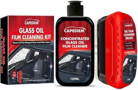 CAPEDIEM 2025 NEW Automotive Oil Film Cleaning Brush for Car Windows, Glass Cleaning Board, Suitable for Windshield Glass Oil Film Remover, Car Windshield Cleaner (1, black)