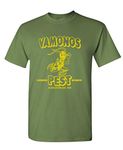 The Goozler - Vamonos PEST - Mens Cotton T-Shirt, Military, L