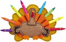 Mud Pie Turkey Crayon Holder, Orange