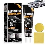 Scratch Repair Wax for Car, 2024 New Car Scratch Repair Paste Polishing Wax, Professional Car Scratch Remover Kit with Wipe & Sponge for Car Vehicles Deep Scratches（120ML）