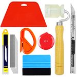 Ewrap Complete Wallpaper Tool Wallpaper Hanging Kit with Seam Roller, Trimming Tool, Felt Squeegee, Smoothing Tool, Tape Measure for Installing Wallpaper,Vinyl Wrap, Window Film