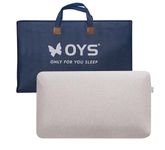 OYS Organic Talalay Latex Pillows For Sleeping Natural Latex Foam Pillows Bed Firm Latex Pillows For Back and Back Sleepers Beautifully Packaged Best Gift （Queen Size ，27.5" x 15.7"）