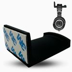 Exquis Arc Headphone Holder Gaming Headset Hanger Wall/Desk Vertical Mount Head Phone Hook Headphone Stand (Black: Pack of 1)