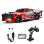 WPLDEWAN RC Drift Car 1/14 RC Car Off Road Remote Control Truck Drifting 4WD High Speed 40 KM/H All Terrain with 390 Motor Gyroscope Proportional Control Metal Chassis Ball Bearing Hobby Toy
