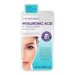 Skin Republic Hyaluronic Acid & Collagen Hydrating Face Mask | Helps With Fine Lines And Wrinkles | For Long Lasting Hydration & Younger Looking skin (Pack of 1)