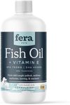 Fera Pets Fish Oil for Dogs & Cats – 8oz, 48 Servings​ – Vet Created - Liquid Fish Oil with Wild-Caught Fish - for Pet’s Skin, Immune & Brain Function