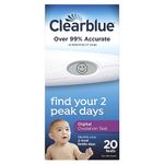 Clearblue easy digital ovulation test, easy read, one month supply - 20 ea