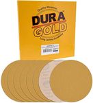 Dura-Gold Premium 9" Drywall Sanding Discs - 60 Grit (Box of 8) - High-Performance Sandpaper Discs with Hook & Loop Backing, Fast Cutting Aluminum Oxide Abrasive - For Drywall Power Sander, Wood