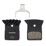 SHIMANO L05A-RF Disc Brake Pad and Spring - Resin Compound, Finned Alloy Backplate