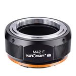 K&F Concept Updated M42 to Sony NEX E Adapter, Manual Lens Mount Adapter for M42 Screw Mount Lens to Sony E Mount Camera Body with Matting Varnish Design