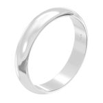 Aeon 925 Sterling Silver Court Wedding Ring – 3/5mm | Comfort Fit for Men & Women | Sizes J-Z | Premium Quality for Life's Special Moments