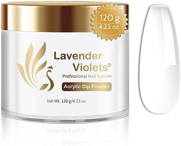 Lavender Violets Clear Acrylic Powder – 4.23oz Professional Polymer Cover Powder Transparent for Acrylic Nail Extension Carving Nails L001