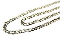 Religious Gifts Stainless Steel Endless Heavy Curb Chain for Saint Medals or Crosses, 27 Inch