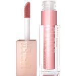 Maybelline New York Lifter Gloss, Hydrating Lip Gloss with Hyaluronic Acid, High Shine for Fuller Looking Lips, XL Wand for One-Swipe Application, Rust, Warm Neutral, 5.4 ml