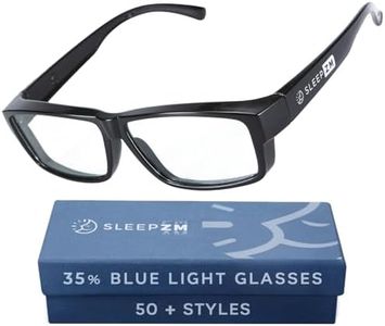 Sleep ZM Fit Over Daytime 45% Blue Light Glasses for Computer, TV, Gaming Use Improve Sleep Quality by Naturally Producing Melatonin for Women and Men