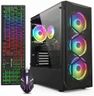 STGAubron Gaming PC Desktop, Intel Core i7 up to 3.9G, Radeon RX 580 8G, 16GB RAM, 512GB SSD, WiFi 6, BT 5.0, RGB Fan x 4, Windows 11 Home