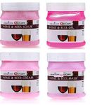 Beaucode BioCare Wine & Beer Facial Kit Cream-Mask-Gel-Scrub 250gm Each(Pack of 4) For Women & Men For All Skin Types No Paraben||No SLS|| No Sulphate & Cruelty Free