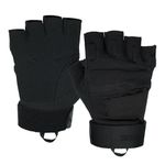 Seibertron Adult Or Youth Fingerless/Half Finger Sports Outdoor Gloves Black L