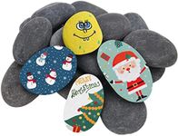 Hisredsun 16pcs Painting pebbles,4.