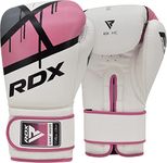 RDX Women Boxing Gloves for Training Muay Thai Maya Hide Leather Ladies Mitts for Fighting, Kickboxing, Sparring EGO Glove for Punch Bag, Focus Pads and Double End Ball Punching