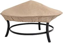 Modern Leisure Water-Resistant, 35 in Patio Fire Pit Cover, inch, Beige