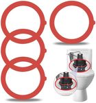 Flush Valve Seal Compatible With Kohler, Canister Flush Valve Toilet Tank Gasket Replacement Parts Compatible K-GP1059291 K-4436, Upgraded Silicone Material Toilet Repair Kit Inside Tank, 4Pcs