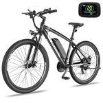 ANCHEER 500W Electric Bike for Adults, 27.5'' Electric Commuter Bike/Electric Mountain Bike with Removable 48V-10.4Ah Battery and Professional 21 Speed Gears (48V-10.4Ah, White)