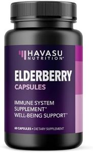 HAVASU NUTRITION Elderberry Capsules with Sambucus Nigra and Antioxidants for Added Benefits in Optimizing Immune Support and Immune Defense