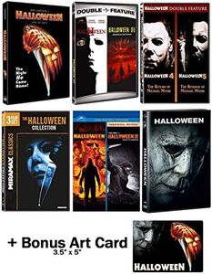 Halloween: Ultimate 11 Movie Collection: Complete Original + Rob Zombie Remakes + 2018 Sequel DVD Series + Bonus Art Card