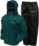 FROGG TOGGS Men's All Sport Rain Suit, Dark Green Jacket/Black Pants, XXX-Large