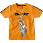 BONKIDS Boy's Cartoon Regular Fit T-Shirt (KID7627_Orange