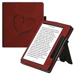 kwmobile Case Compatible with Amazon Kindle Oasis 10. Generation Case - Cover for eReader with Magnetic Closure - Dark Red
