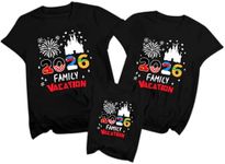 Family Matching Outfits 2026 Magical Kingdom Family Graphic Tee Cruise Trip Summer Vacation Travel Tops