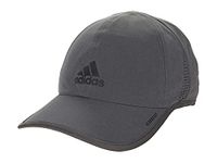 adidas Men's Superlite 2 Relaxed Adjustable Performance Cap, Grey Six/Black Reflective, One Size