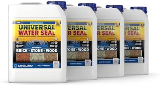 Raincheck Universal Water Seal (4 x 5 Litre) Breathable, Colourless Waterseal For Brick, Wood and Stone