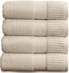 NY Loft 100% Cotton Bath Towel 4 Pa