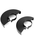 QWORK® 2 Pieces Black Metal Wheel Guard, Grinder Wheel Guard for 125 115 Angle Grinder, Inner Hole 42mm