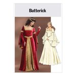 Butterick Patterns Women's Medieval Dress Renaissance Fair Costume Sewing Pattern, Multi-Colour, Sizes 6-12