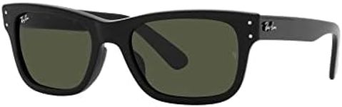 Ray-Ban Men's Mr Burbank Black Frame/Green Lens Sunglasses - 100.92mm Lens