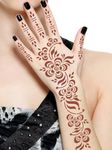 AMRIT 2 Pcs Heena Tatto Stencil for Both Hand Set, India Henna Style, Hand Tattoo Stencil, Design Set for Women & Girls, Temporary Tattoo (AMRIT Stencil XL Pack of 2 09)