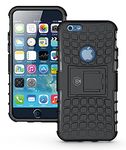 Cable And Case iPhone 6 Plus Case, iPhone 6/6S Plus Armor cases Tough Rugged Shockproof Armorbox Dual Layer Hybrid Hard/Soft Slim Protective Case - Armor Case Armorbox Black