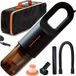 PESOMA Car Vacuum Cleaner 2 in 1 - Portable and Corded Handheld High Power Vacuum Cleaner for Car for Wet and Dry CarCleaning CarAccessories 2 in 1 DC 12V, 120W 5.5 KPA with HEPA Filter-QLB
