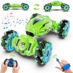 Dysaim Gesture RC Car, Gesture Sensing RC Stunt Car Toys for Kids 6-12 yr, 2.4GHz 4WD Hand Remote Control Cars with Lights Music, Off-Road 360° Rotation RC Drift Car Birthday Toy Gifts