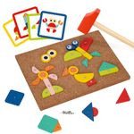 TOOKYLAND Fine Motor Toys, Toy Hammer and Nails Game is Montessori Toys That Exercise Children's Hands-on Skills and Develop Their Imagination for Kids