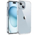 Shamo's for iPhone 15 Plus Case - Crystal Clear - Anti Yellow - Durable TPU and Crystal Clear Acrylic for Maximum Protection and Style - Slim and Lightweight Design - Wireless Charging Compatible