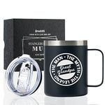 Great Grandpa Gifts Coffee Mug Stainless Steel,Great Grandfather, Papa, Opa, Papaw Presents for Christmas/Birthday/Mothers Day, Coffee Travel Mug with Lid, 12oz/350ml - Man Myth Legend