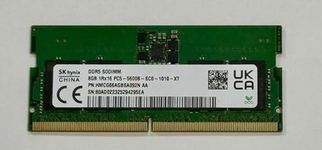 SK-Hynix 8GB DDR5 5600MHz SODIMM PC5-5600B-SC0 1Rx16 1.1V SO-DIMM 262-Pin Gaming Laptop RAM Memory Module (HMCG66AGBSA092N AA) OEM