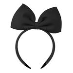 HoveBeaty Hair Band Bow Headbands Headdress for Women and Girls, Perfect Hair Accessories for Party and Cosplay (Black)