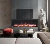 2024 TruFlame PREMIUM 72inch wide 3 sided Built in Fireplace